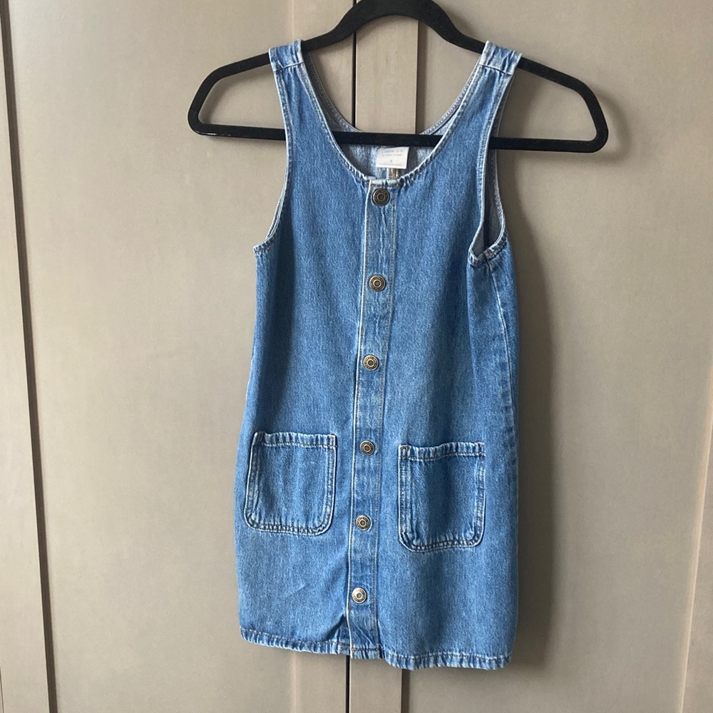 LC Lauren Conrad Blue Denim Kids Casual Dress